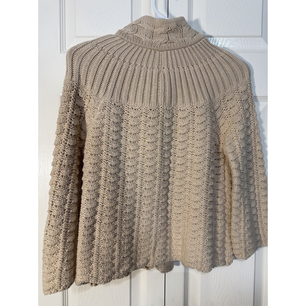 Leo & Nicole Women's Cardigan Sweater Beige Size Small - Picture 2 of 6